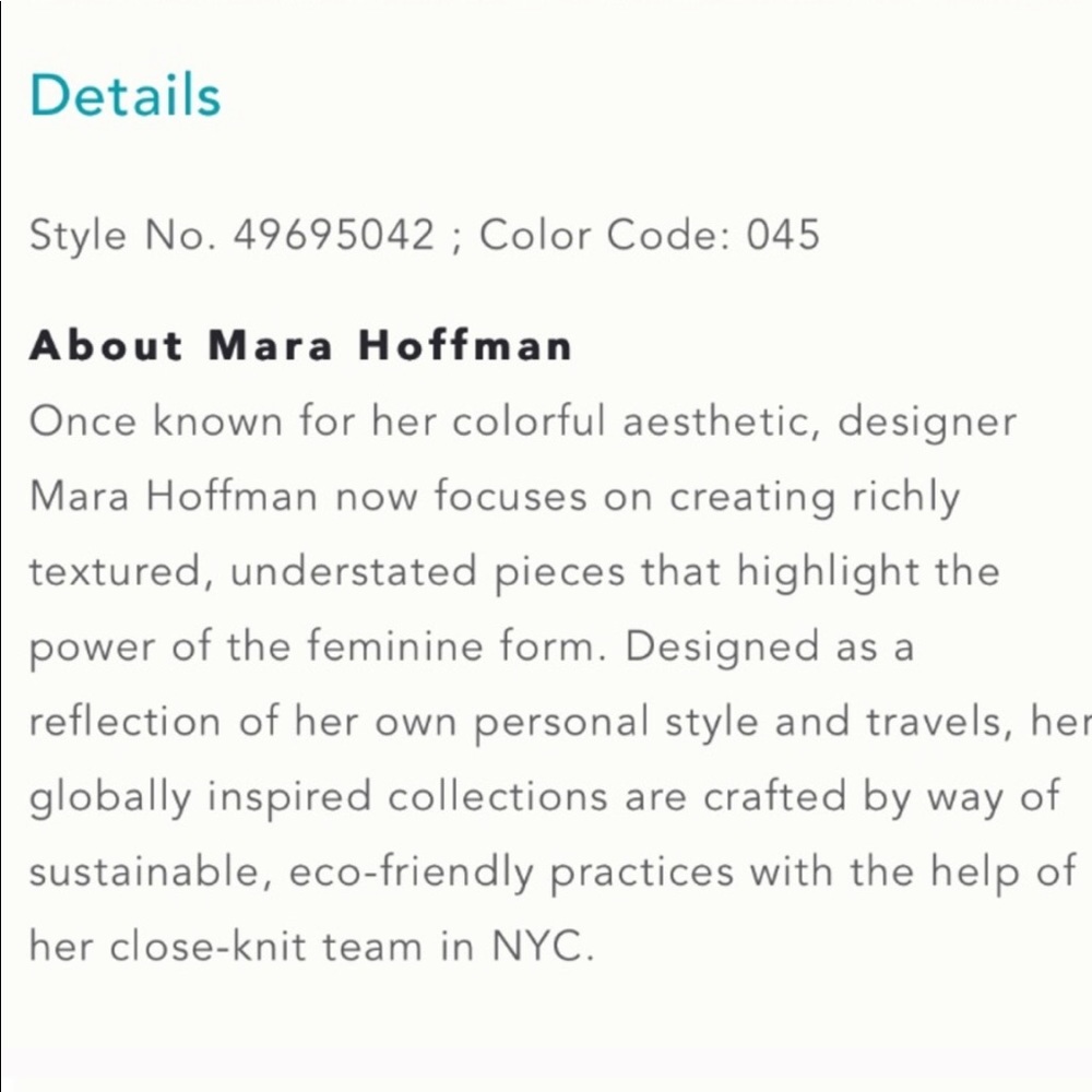 EUC MARA HOFFMAN Whitney coverup seaside blue - Picture 6 of 8